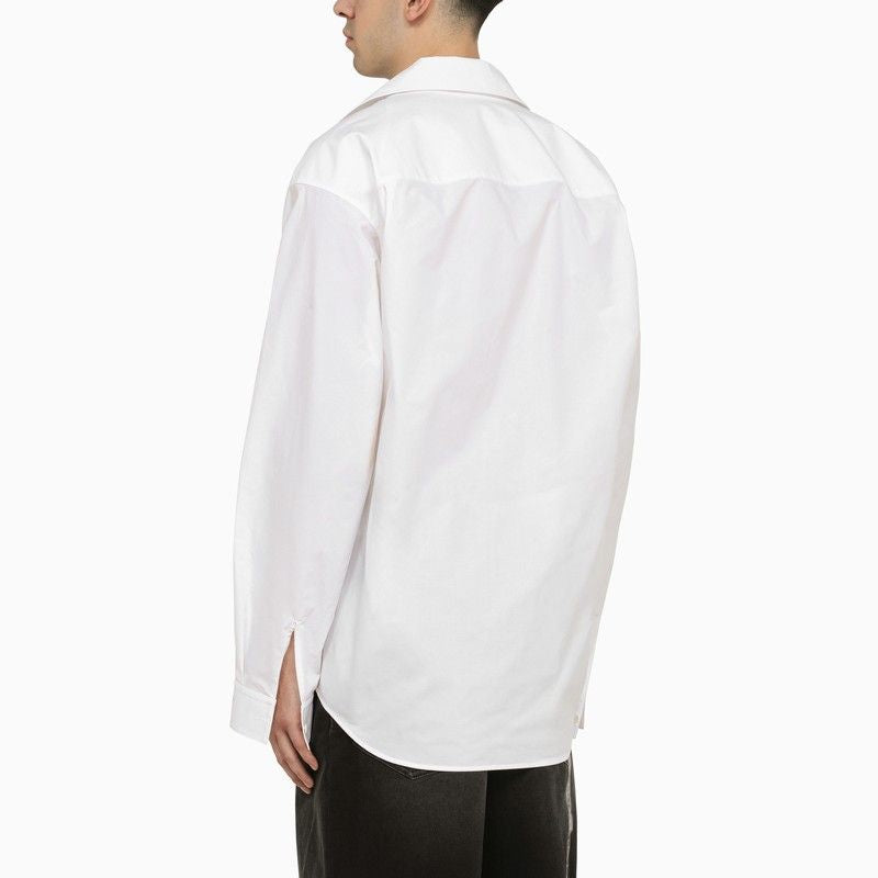 Oversized Cotton Poplin Shirt for Men