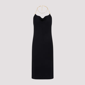 Women's Black Viscose Dress for SS24