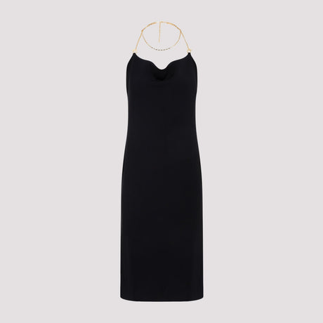 BOTTEGA VENETA Black Viscose Dress for Women - SS24 Collection