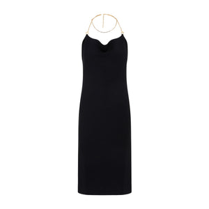 Women's Black Viscose Dress for SS24