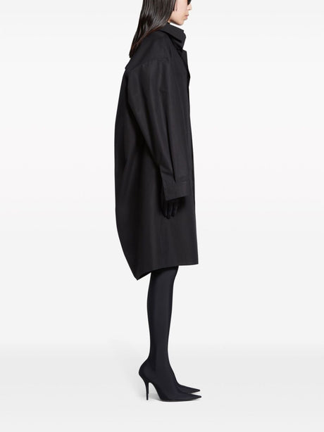 BALENCIAGA Classic Black Shirt Dress