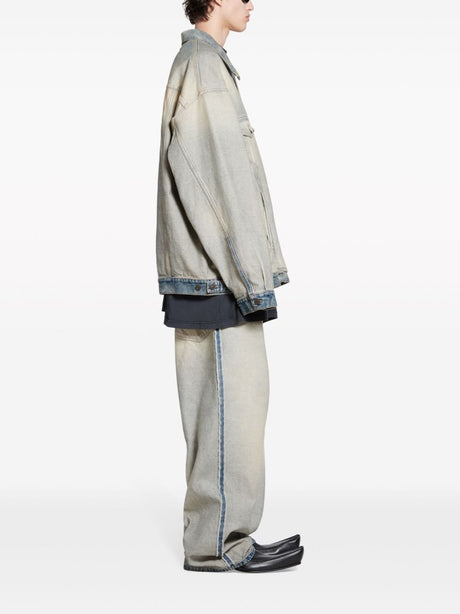 BALENCIAGA New Arrival: Men's Oversized Denim Jacket - SS24 Collection