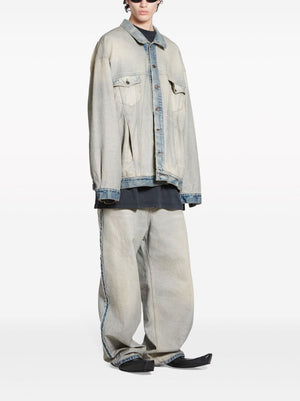 BALENCIAGA New Arrival: Men's Oversized Denim Jacket - SS24 Collection