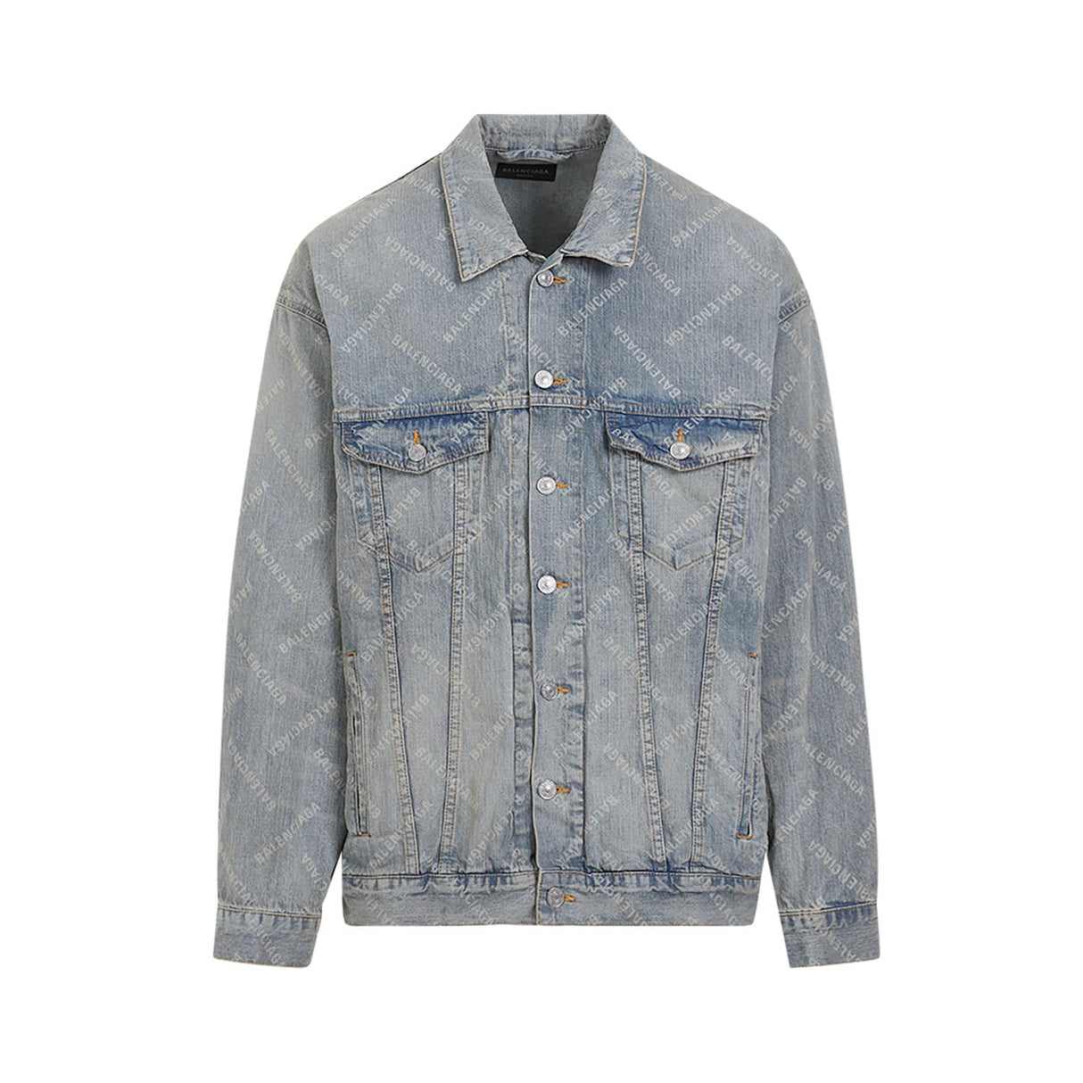 BALENCIAGA Vintage Denim Jacket for Men - Oversized Fit