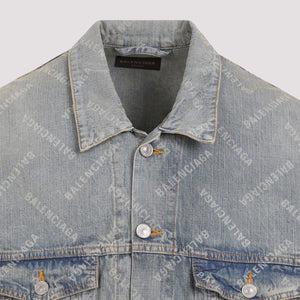 BALENCIAGA Vintage Denim Jacket for Men - Oversized Fit