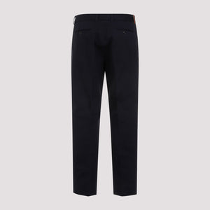 Navy Cotton Pants for Men - GUCCI SS24 Collection