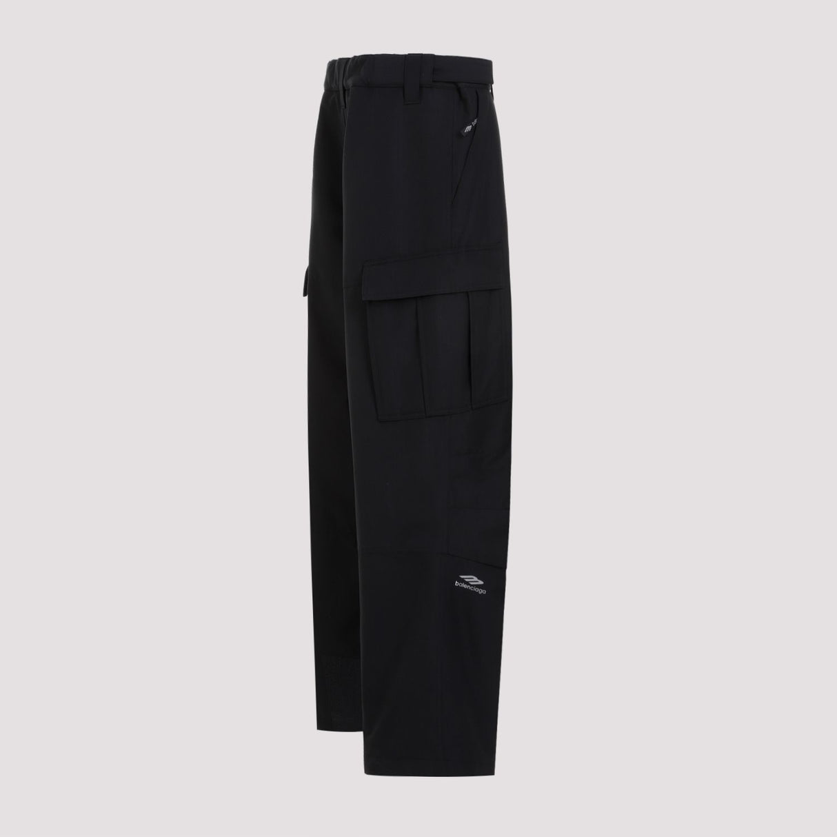 BALENCIAGA Sleek and Functional Men's Black Cargo Pants for SS24