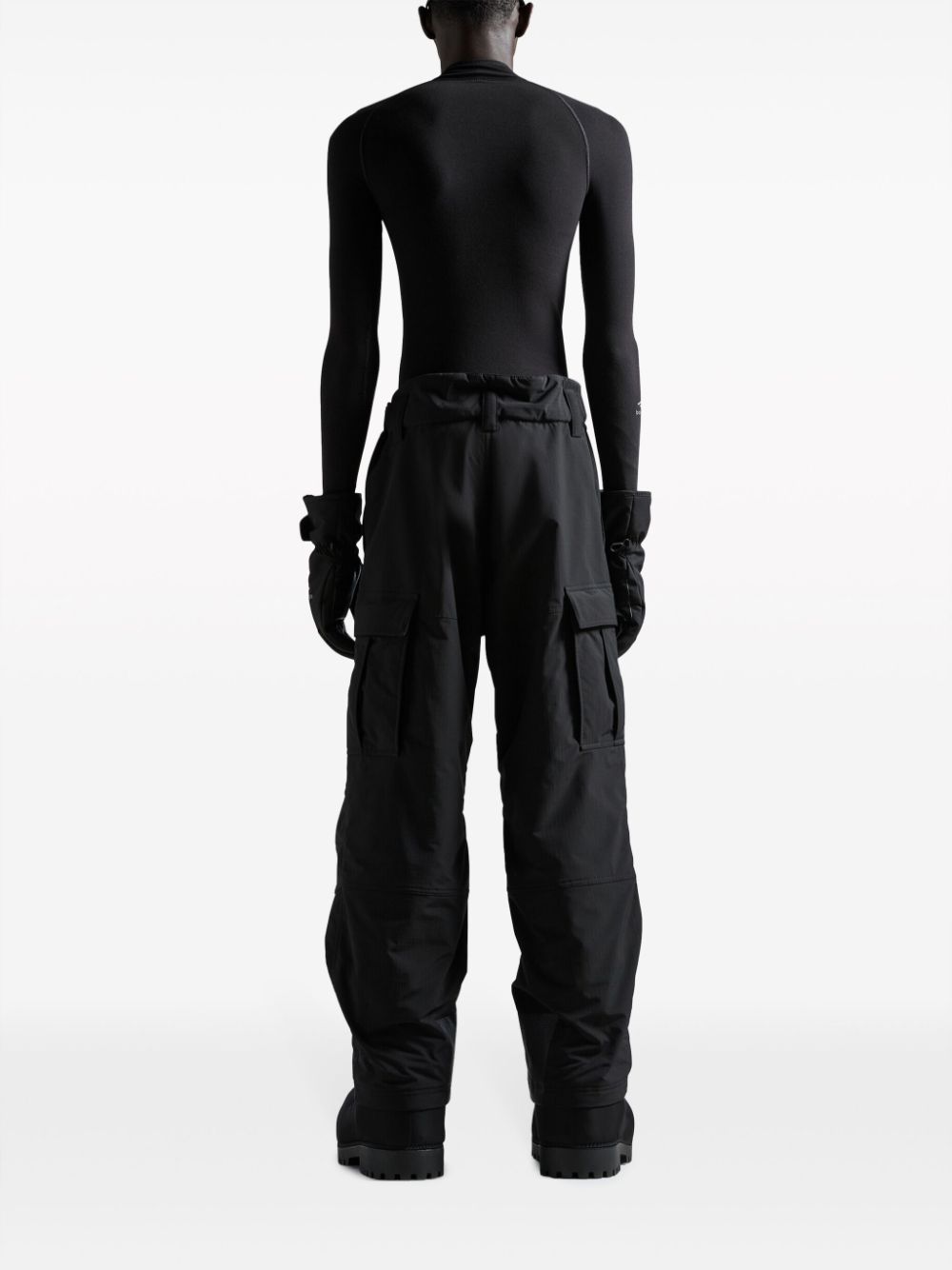 BALENCIAGA Black Mid-waist Cargo Pants for Men from High-End Fashion Brand