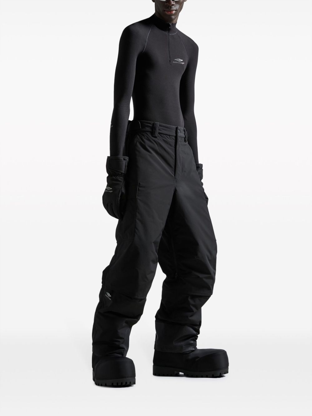 BALENCIAGA Black Mid-waist Cargo Pants for Men from High-End Fashion Brand