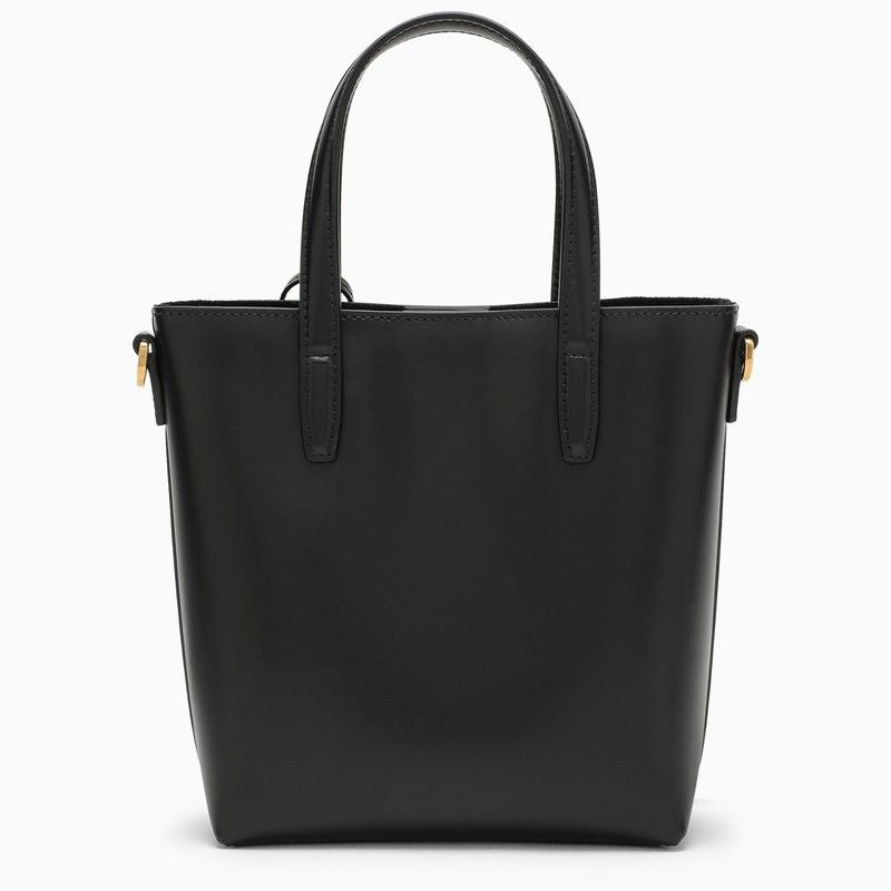 حقيبة يد صغيرة من الجلد الأسود للنساء - SS24