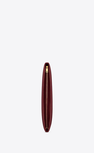 SAINT LAURENT Maroon Monogram Pouch Handbag for Women