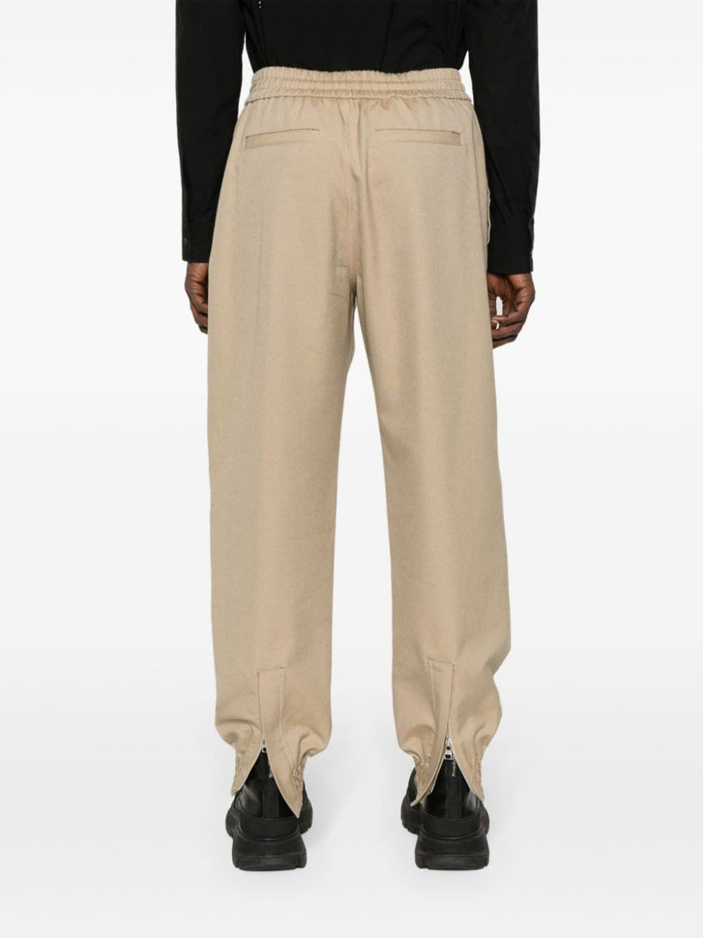 ALEXANDER MCQUEEN Men's Beige Cargo Trousers for SS24