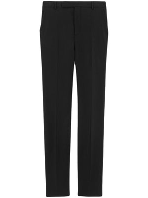 SAINT LAURENT Men's Black Straight Pants for the 24SS Season