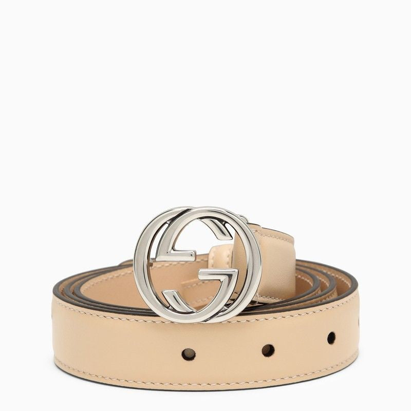 GUCCI Leather GG Belt with Adjustable Size for Women