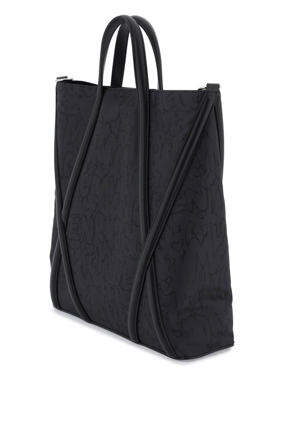 حقيبة تسوق ذات حمالات سوداء عصرية للرجال