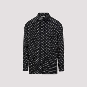 SAINT LAURENT Luxurious Black Silk Shirt for Men