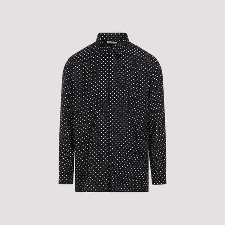 SAINT LAURENT Luxurious Black Silk Shirt for Men