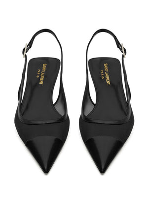 SAINT LAURENT Black OXALIS NEGRA with Rejilla Pumps for Women