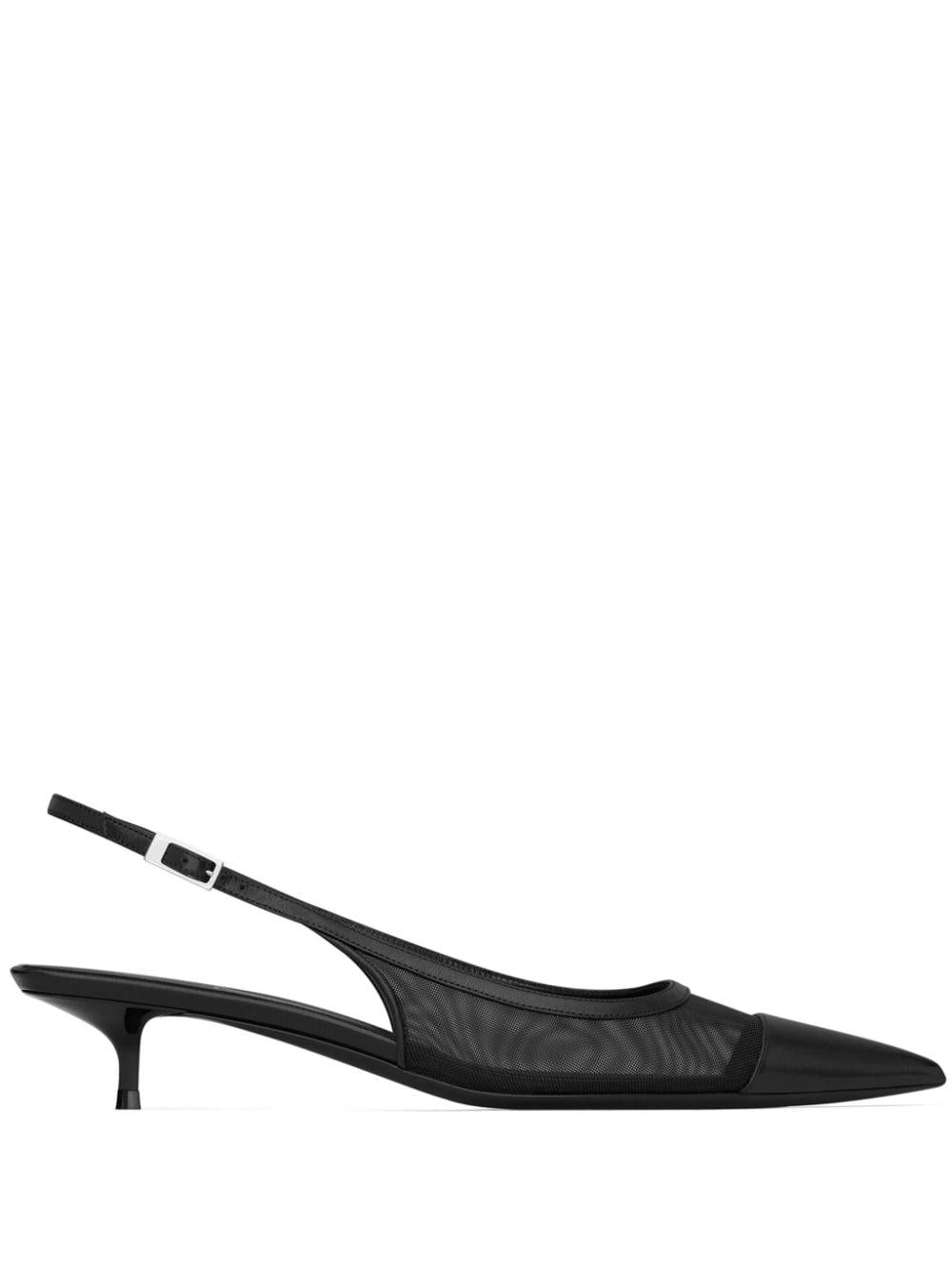 SAINT LAURENT Black High-Heel Pumps for Women in SS24 Collection
