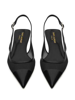 حذاء ذو كعب عالي بلون أسود للنساء من مجموعة ربيع وصيف ٢٤