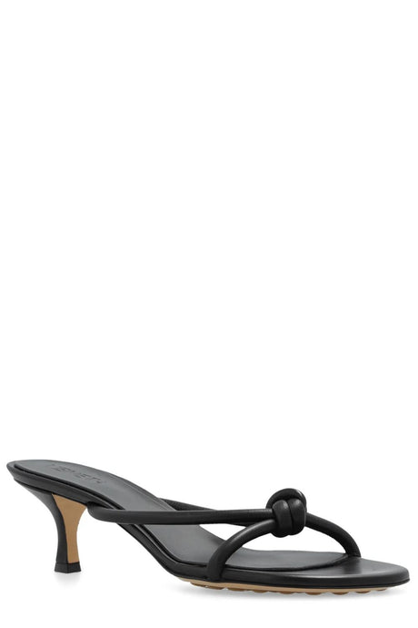 BOTTEGA VENETA Atomic Sandal - Black Leather Sandals for Women with 5cm Heel