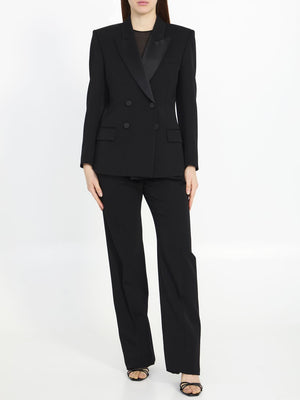 SAINT LAURENT Sophisticated Double Breasted Blazer for Women in Classic Black