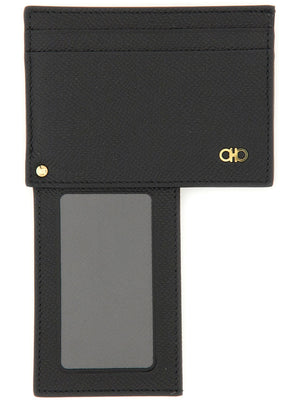 FERRAGAMO Mini Leather Card Holder