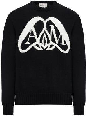 ALEXANDER MCQUEEN 24SS Men's White and Black Sweater