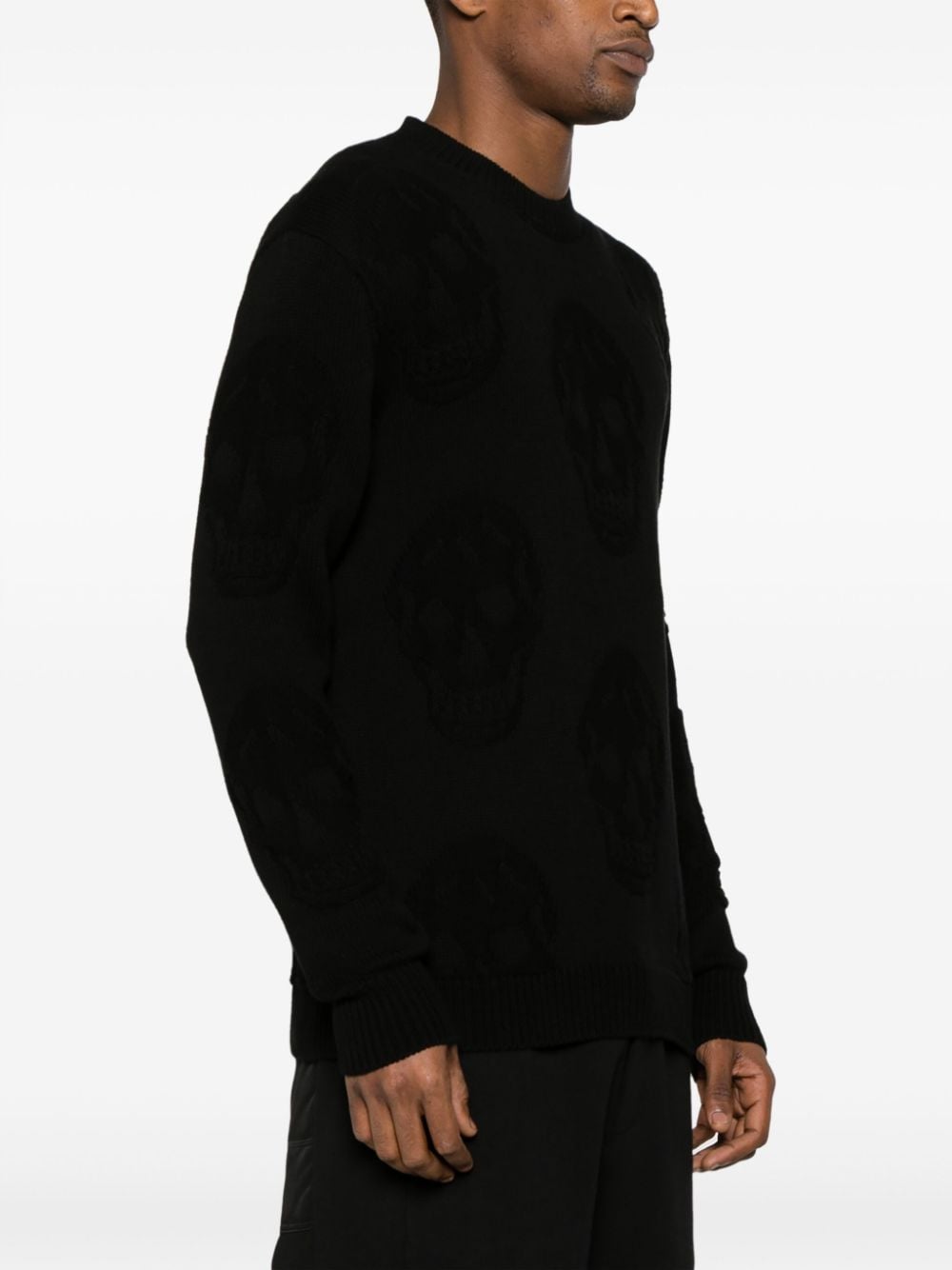 Men's Black Cotton Pullover - SS24 Collection