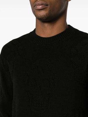 Men's Black Cotton Pullover - SS24 Collection