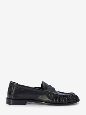 SAINT LAURENT Classic Black Leather Loafers for Men