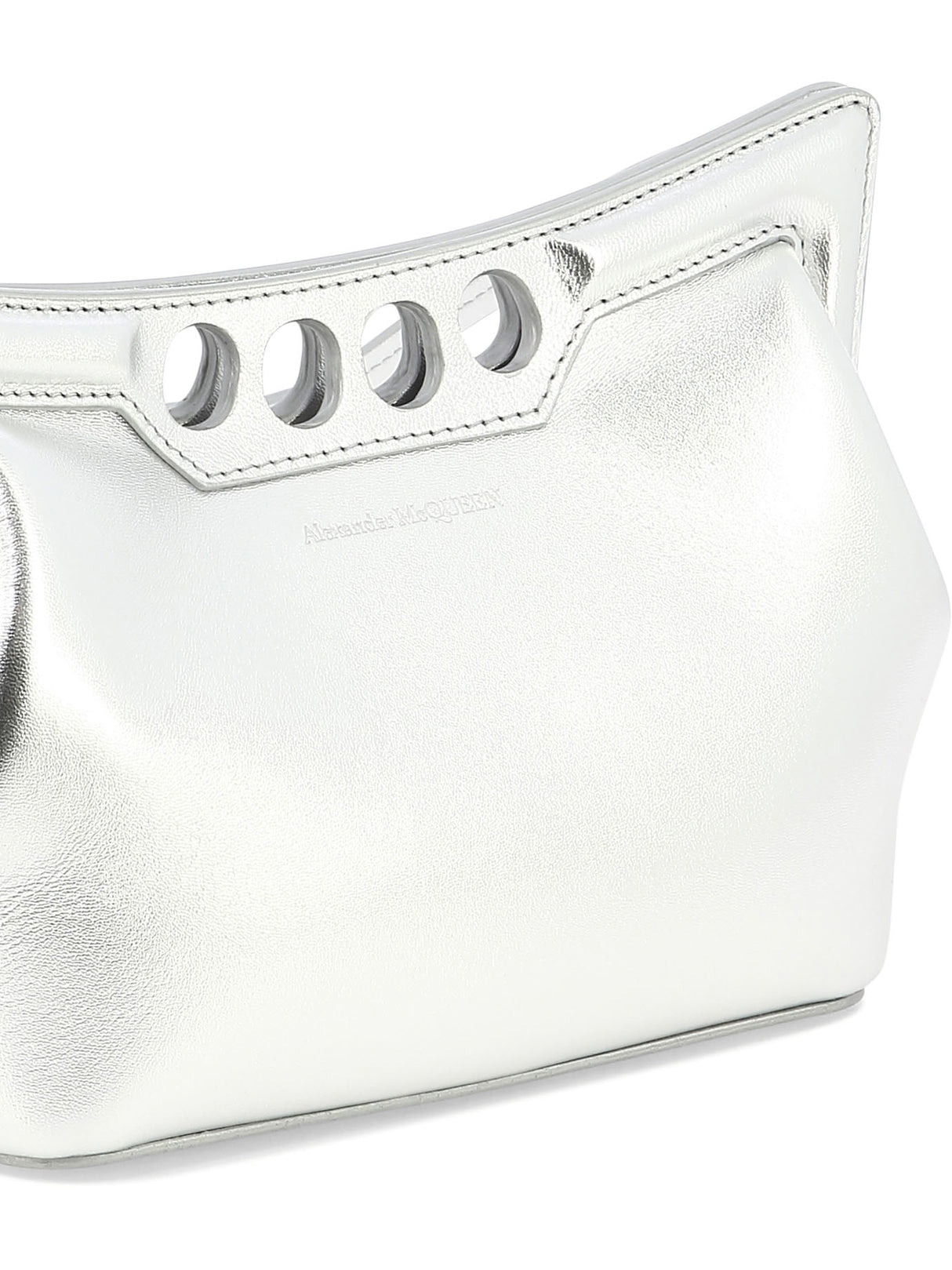 ALEXANDER MCQUEEN The Mini Peak Metallic Purse