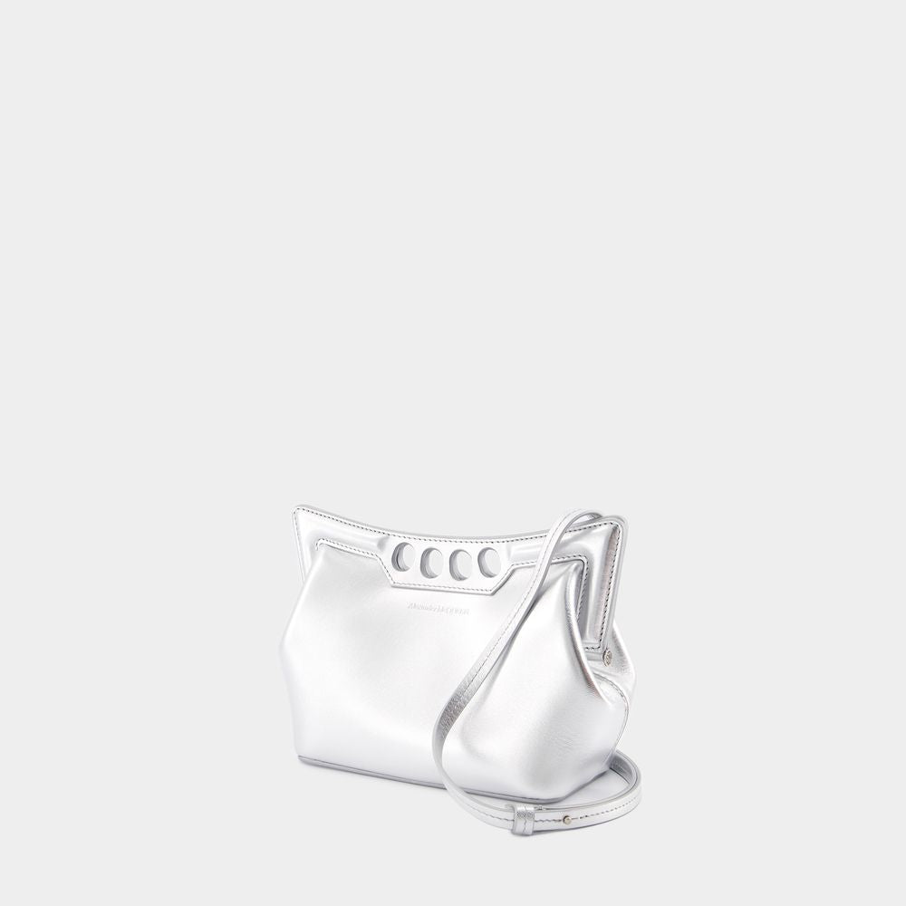 ALEXANDER MCQUEEN The Mini Peak Metallic Purse