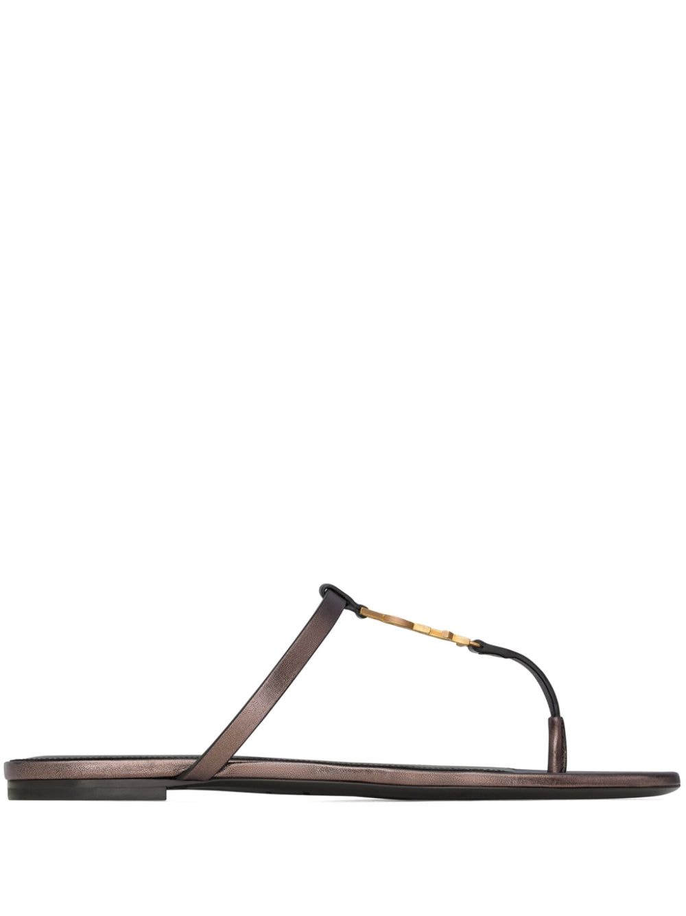 Sandal Nâu Metallic Dành Cho Nữ Mùa 24SS