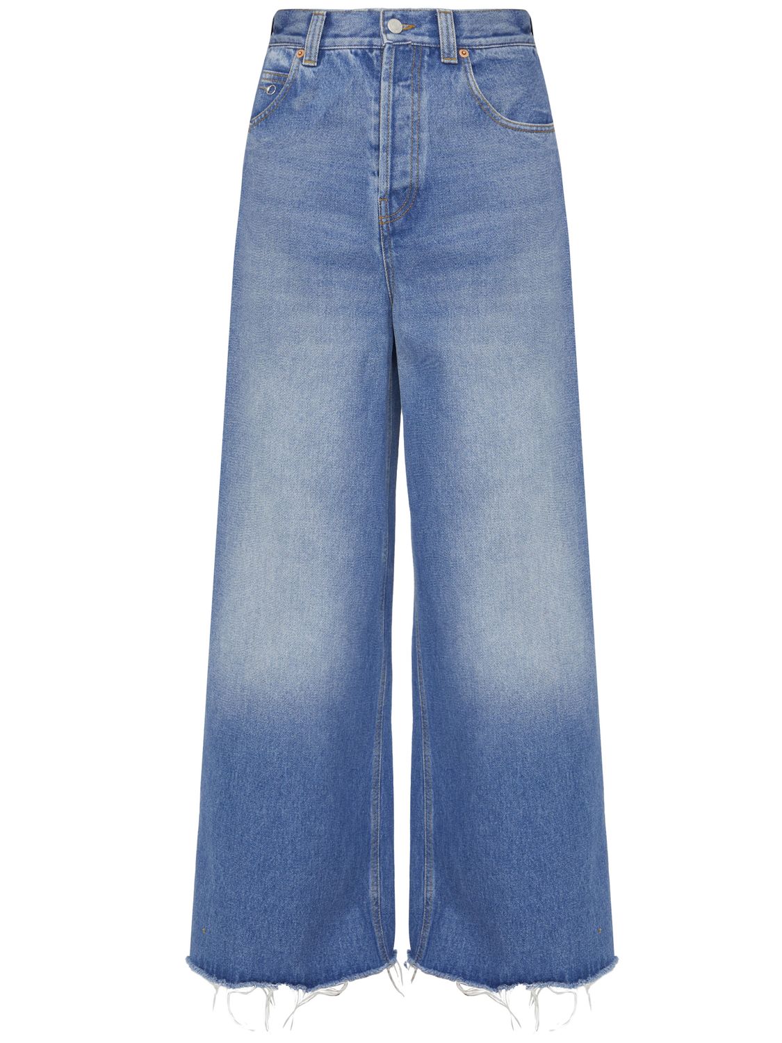 جينز دنيم واسع الساق بلون أزرق فاتح للنساء - مجموعة ربيع / صيف ٢٠٢٤