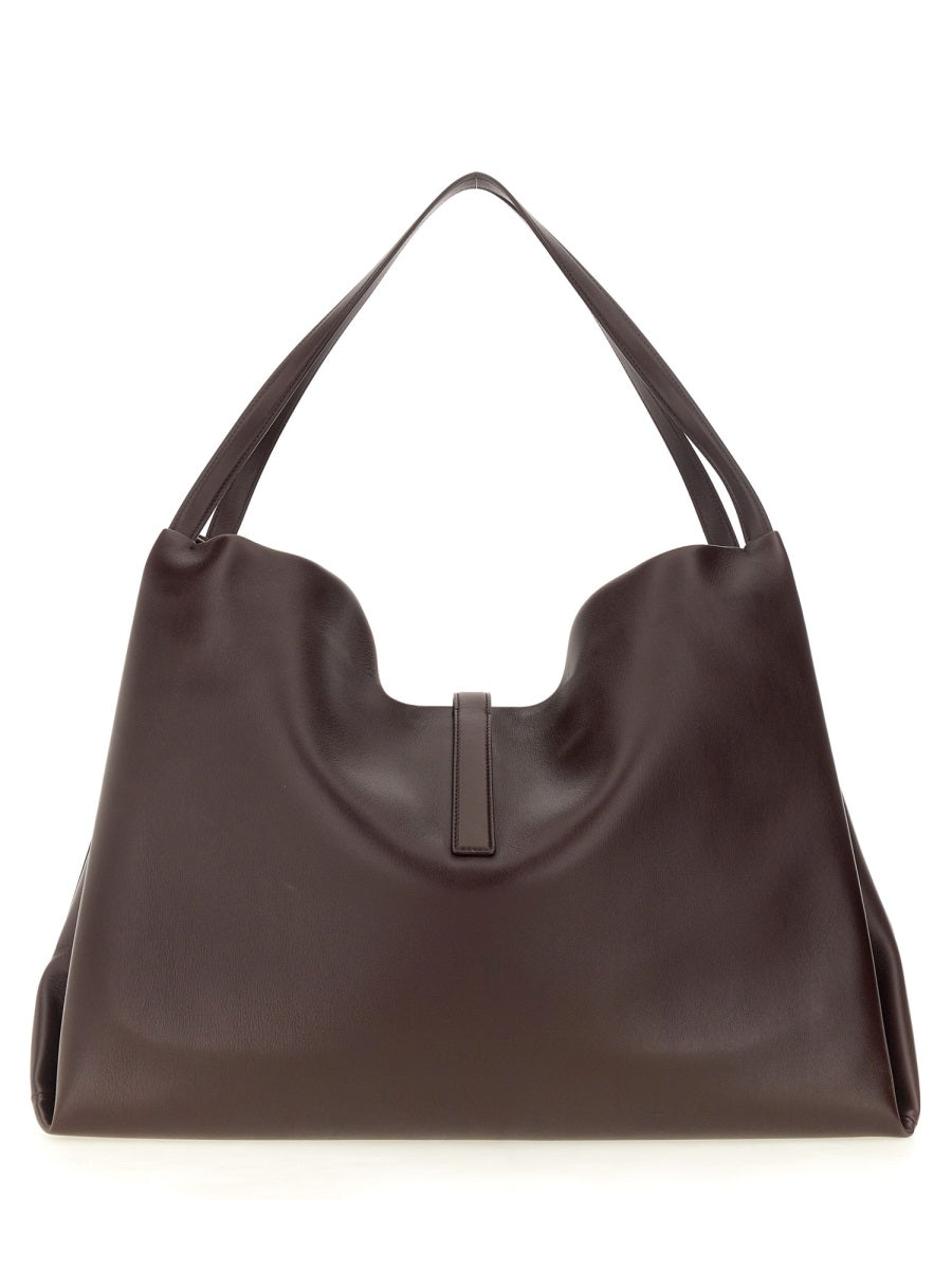 FERRAGAMO Large Leather Tote Handbag