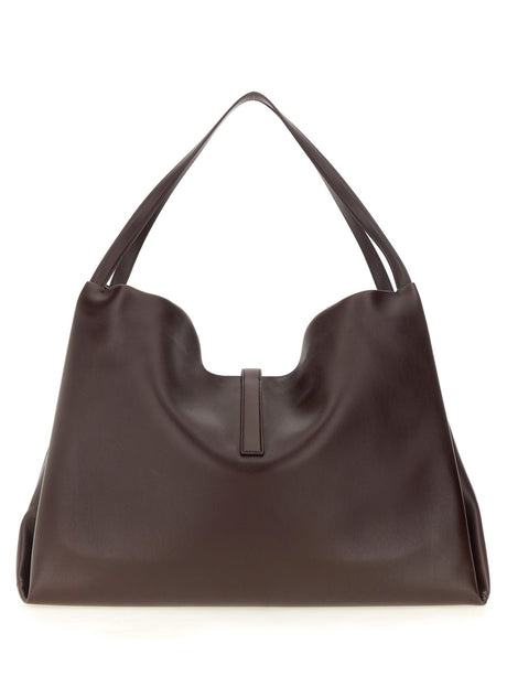 FERRAGAMO Large Leather Tote Handbag