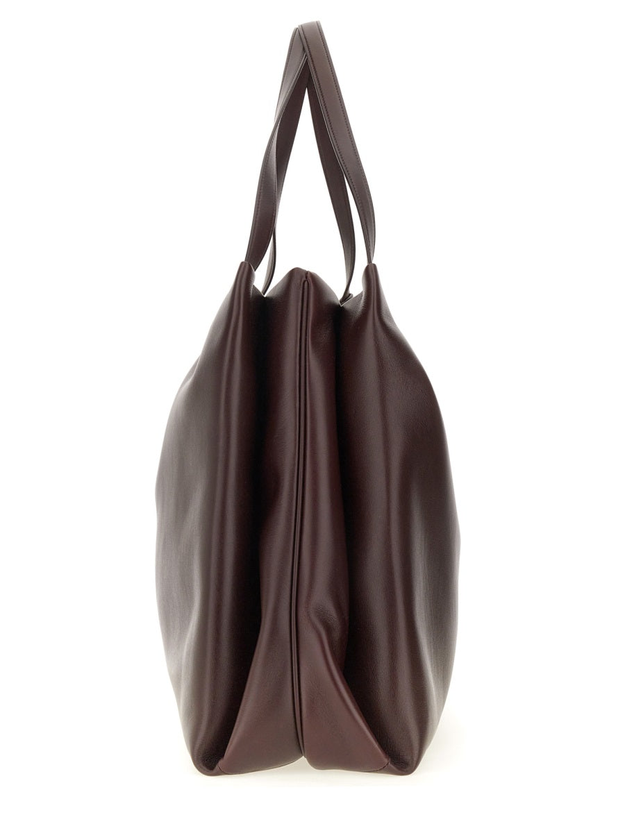 FERRAGAMO Large Leather Tote Handbag