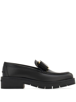 FERRAGAMO Stylish Slip-On Leather Moccasins for Women