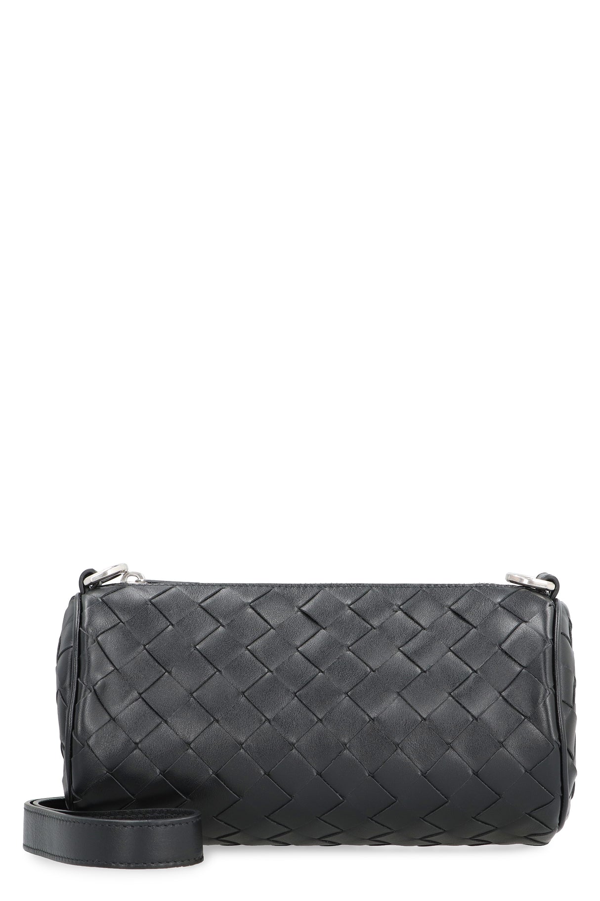 BOTTEGA VENETA Mini Barrel Intrecciato Leather Shoulder Bag 8.1"x4.1"x4.1"