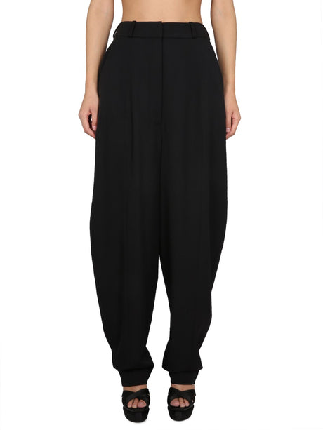 BALMAIN Chic Wool Trousers with Concealed Closure