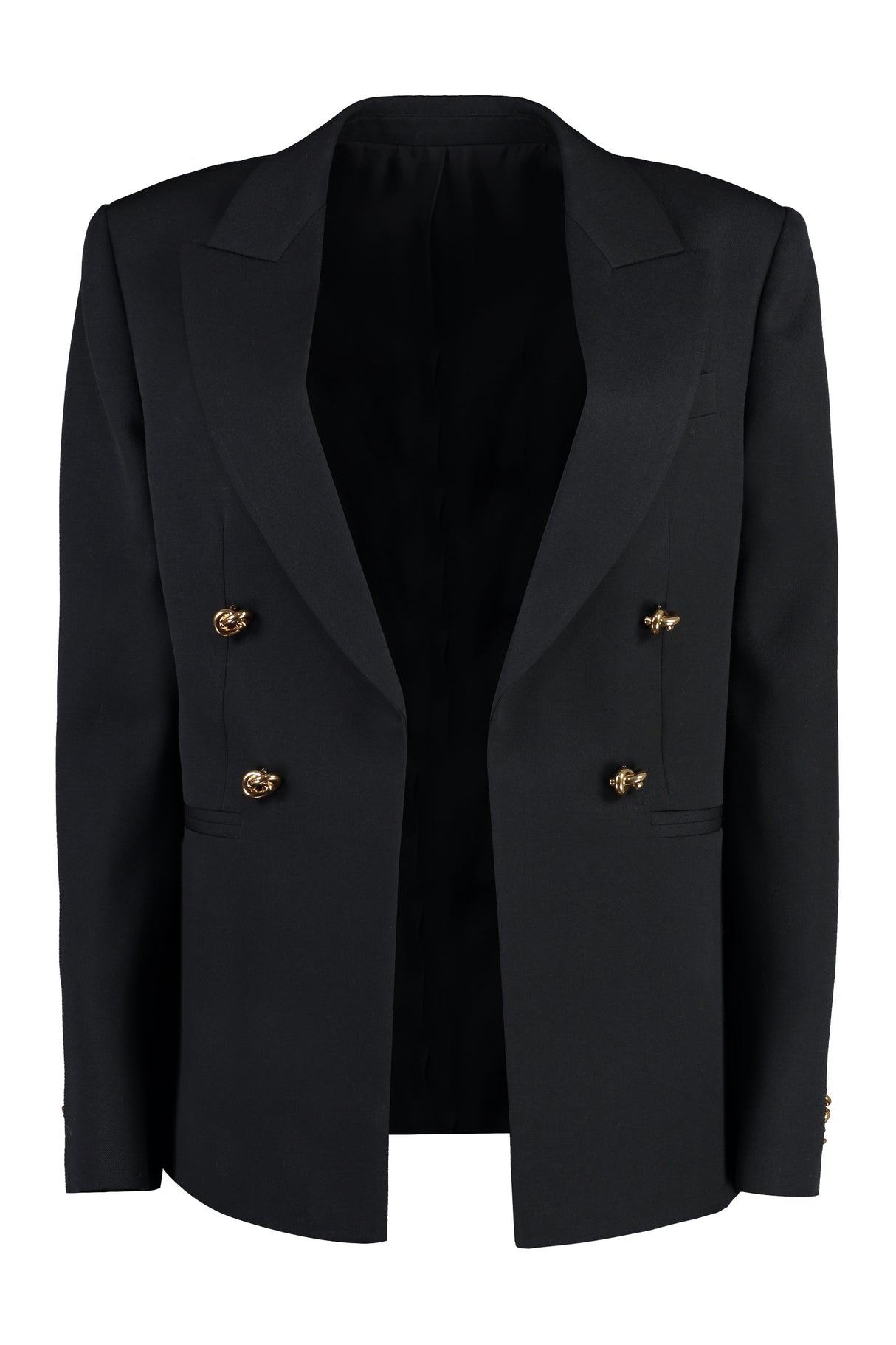 Sophisticated Black Wool Blazer for Women - SS24