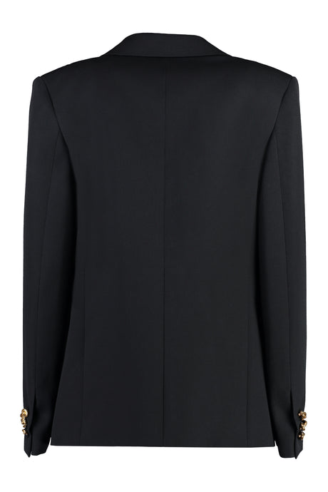 Sophisticated Black Wool Blazer for Women - SS24