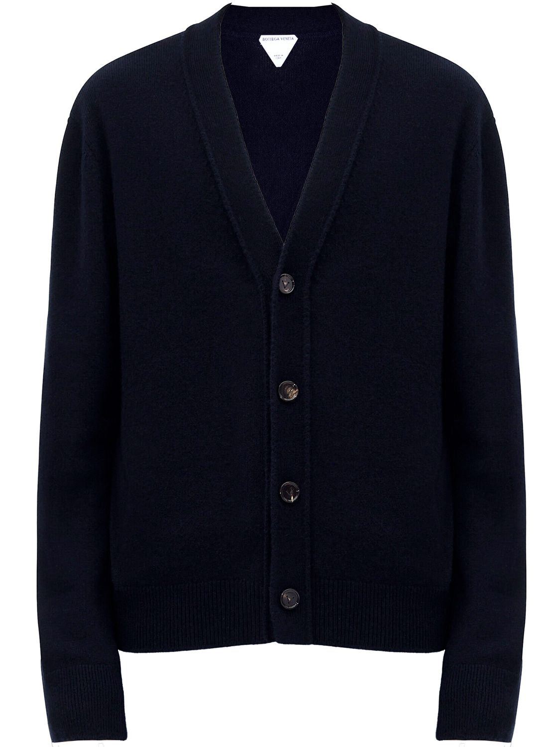 BOTTEGA VENETA Luxurious Navy Cashmere Cardigan for Men - SS24 Collection