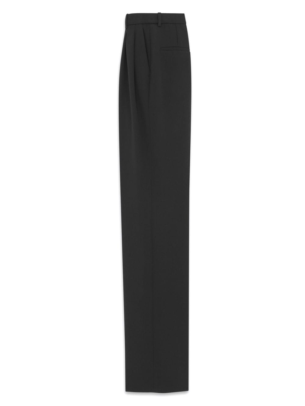 SAINT LAURENT High-Waisted Straight-Leg Black Trousers for Women