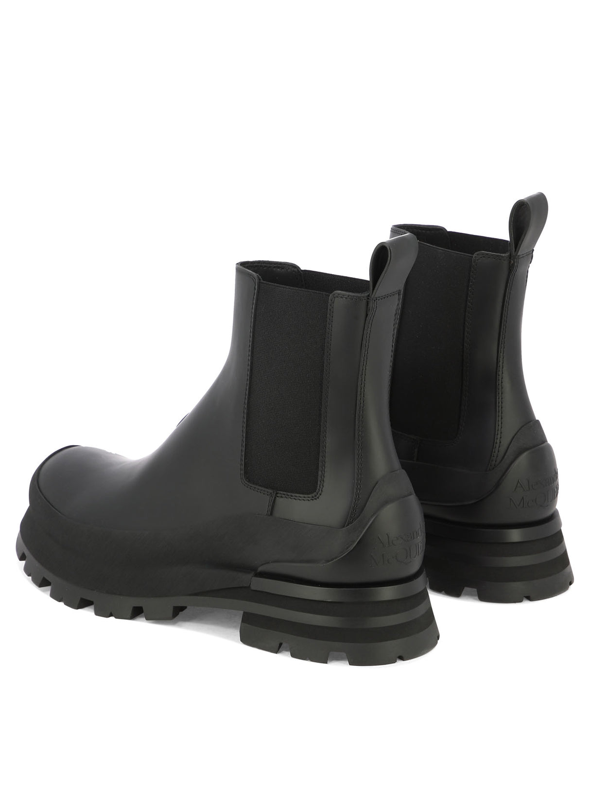 ALEXANDER MCQUEEN Men's 2024 Spring/Summer Black Boots