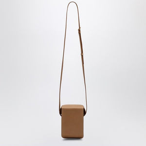 SAINT LAURENT Elegant Mini Brown Leather Crossbody Bag for Men