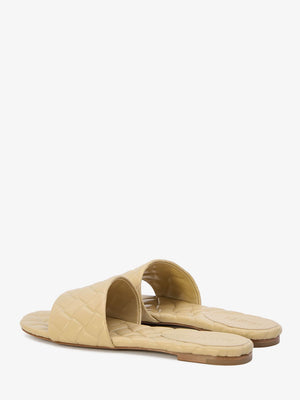 BOTTEGA VENETA Quilted Slip-on Sandals in Nude for Women