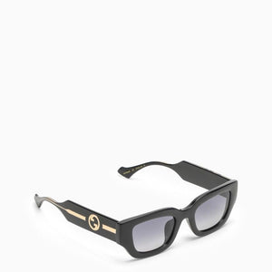 GUCCI Rectangular Black Sunglasses