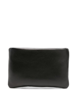 SAINT LAURENT Mini Calypso Black Pouchette with Gold Logo for Women